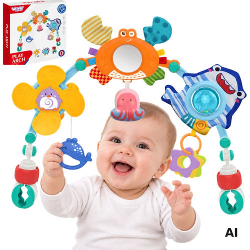 Woopie Baby rotaļu loks ar jūras dzīvniekiem ratiem