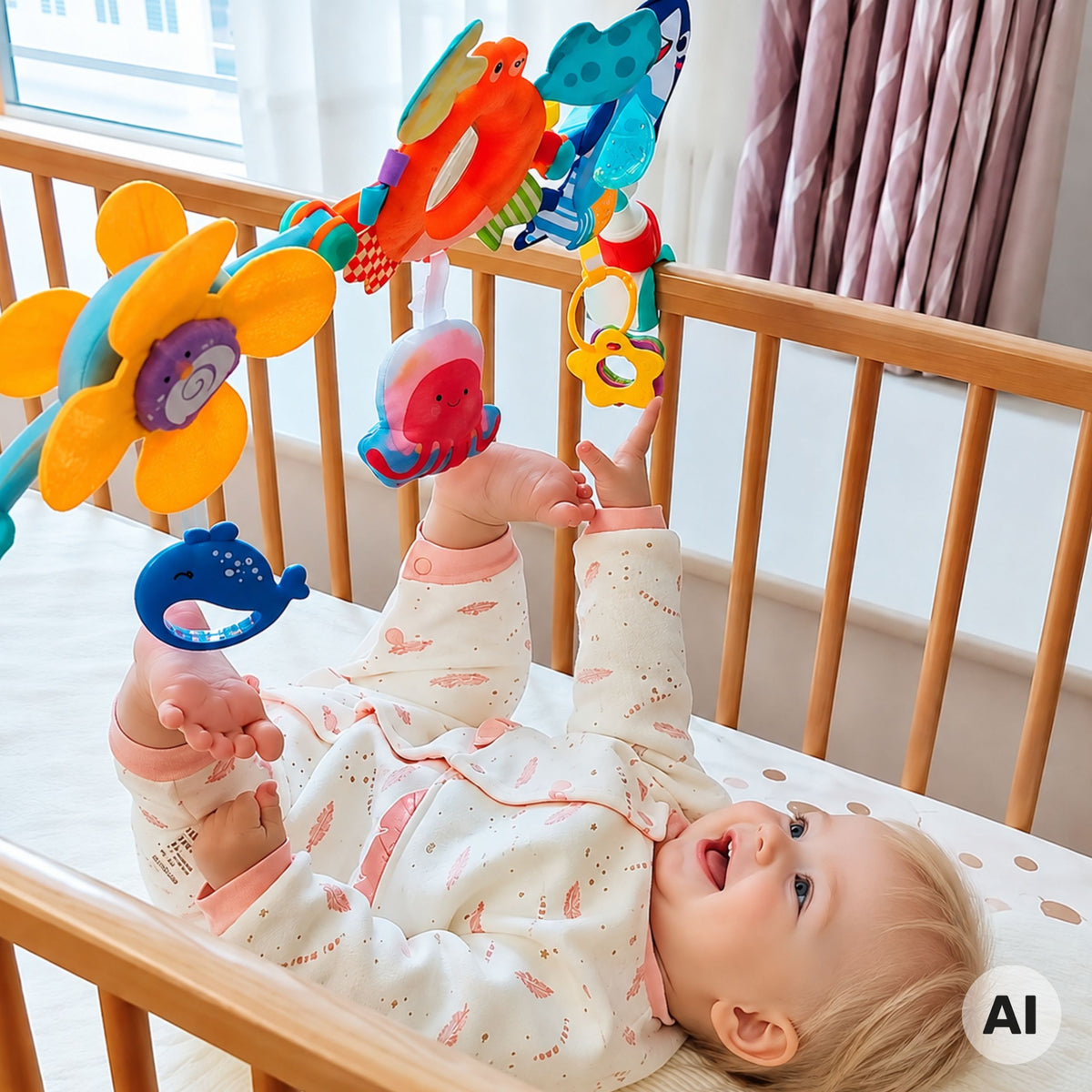 Woopie Baby jūras rotaļu loks – loks piestiprināts pie ratiem