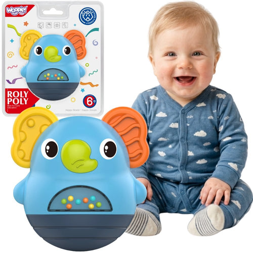 Woopie Baby Wobbly Elephant Sensory Rattle