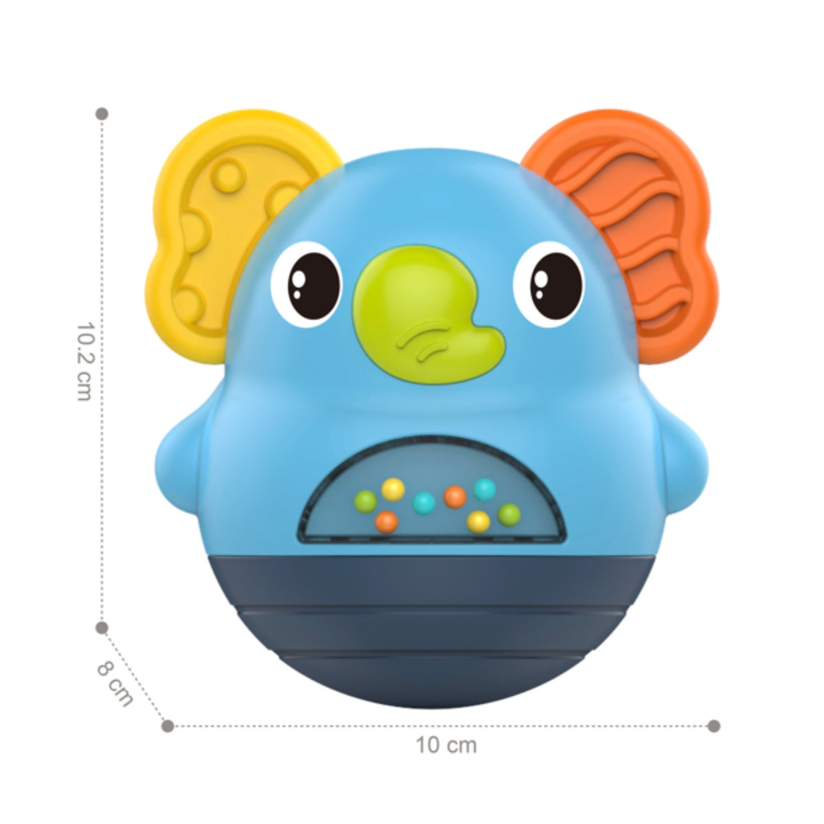Woopie Baby wobbly elephant – textured ears
