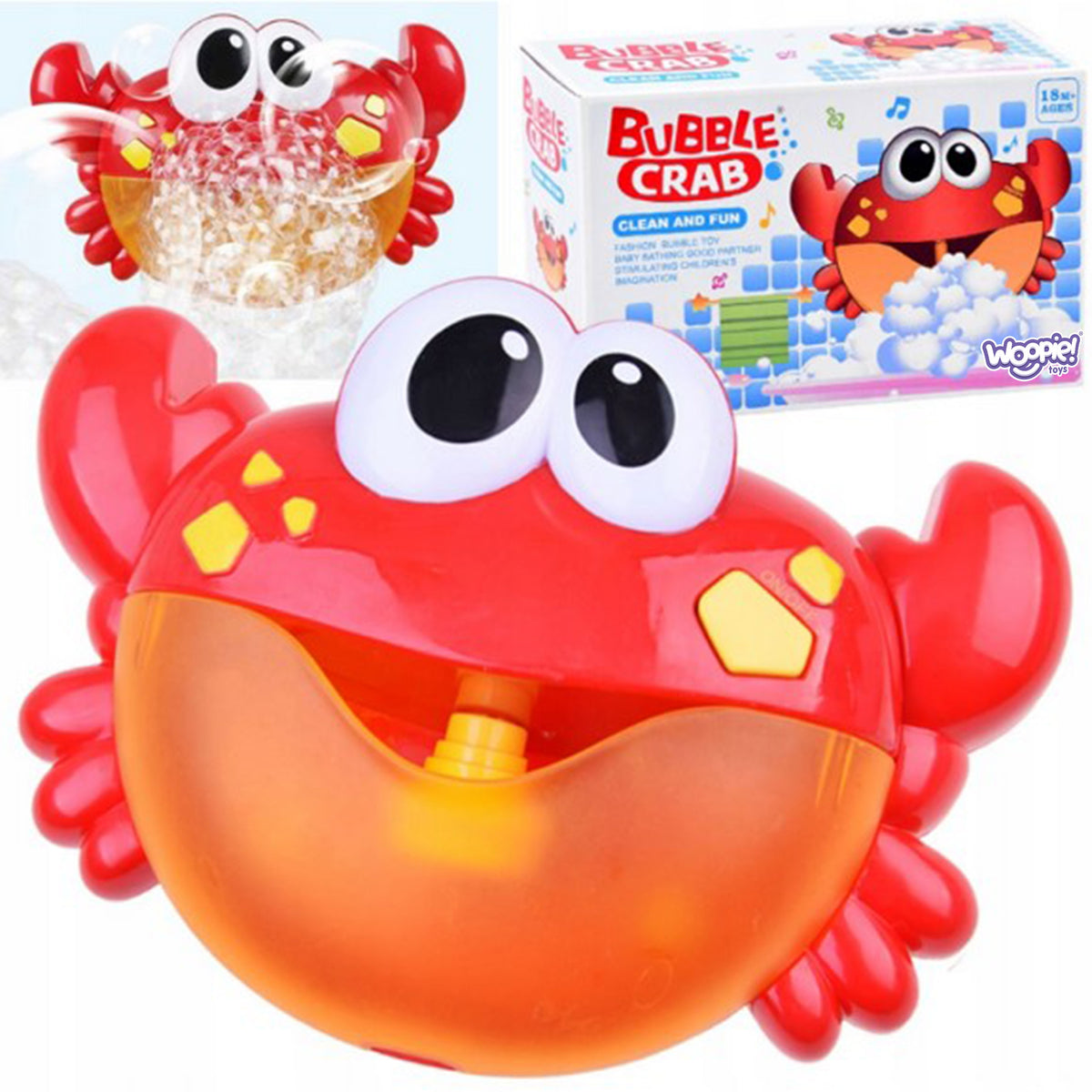 Woopie Baby Crab Bath Bubble Machine with Music
