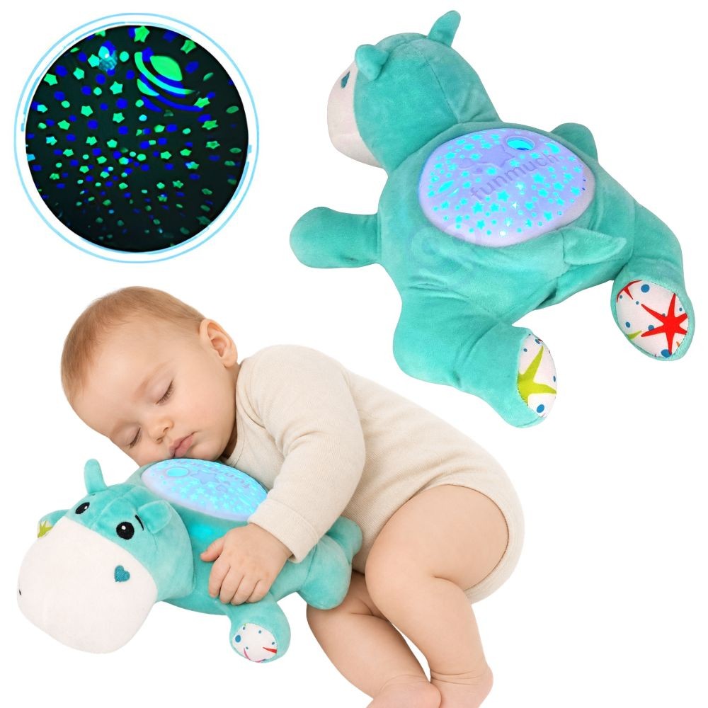 Woopie Baby nīlzirdziņš – miega draugs ar gaismas projektoru
