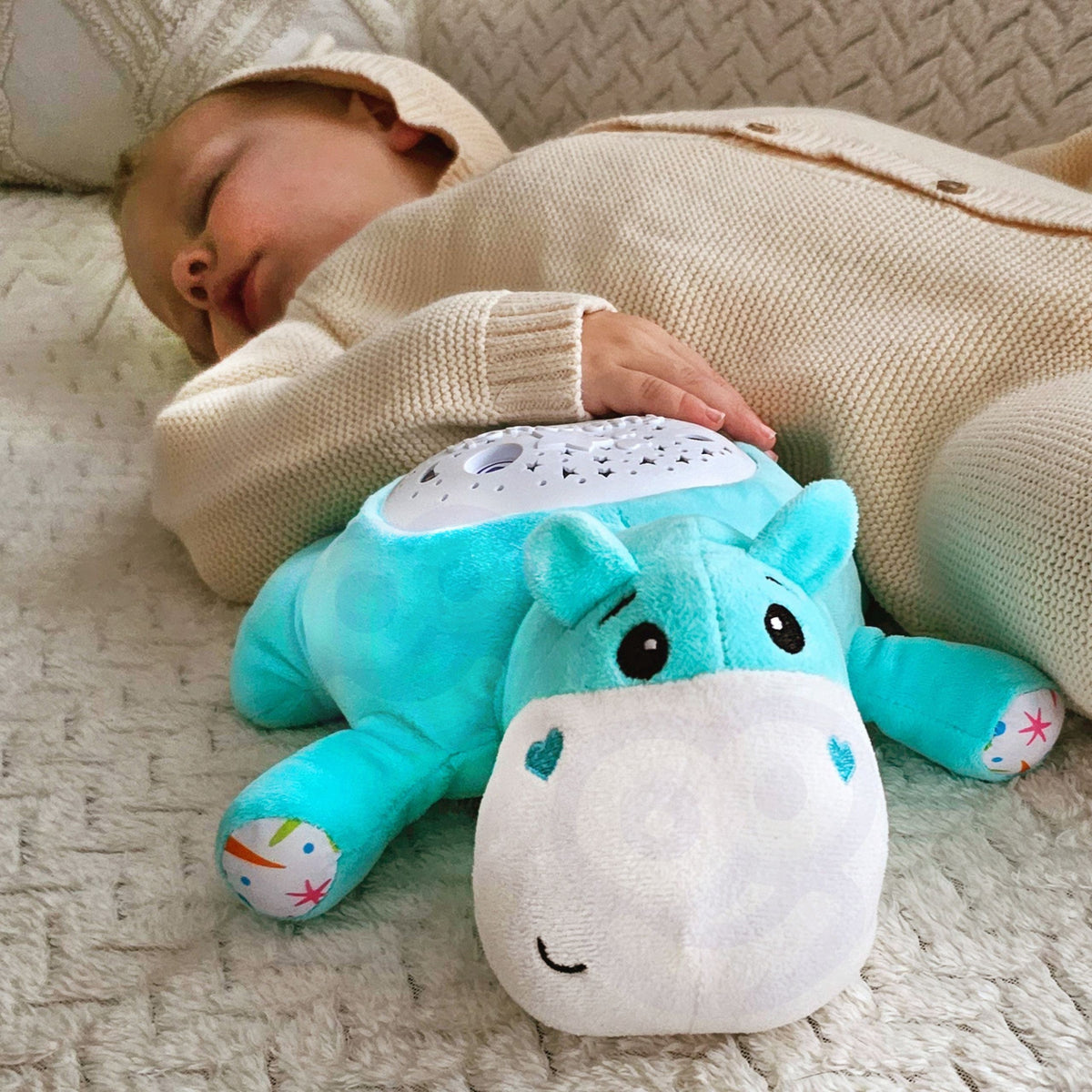 Woopie Baby hippo sleep soother – soft plush hippo
