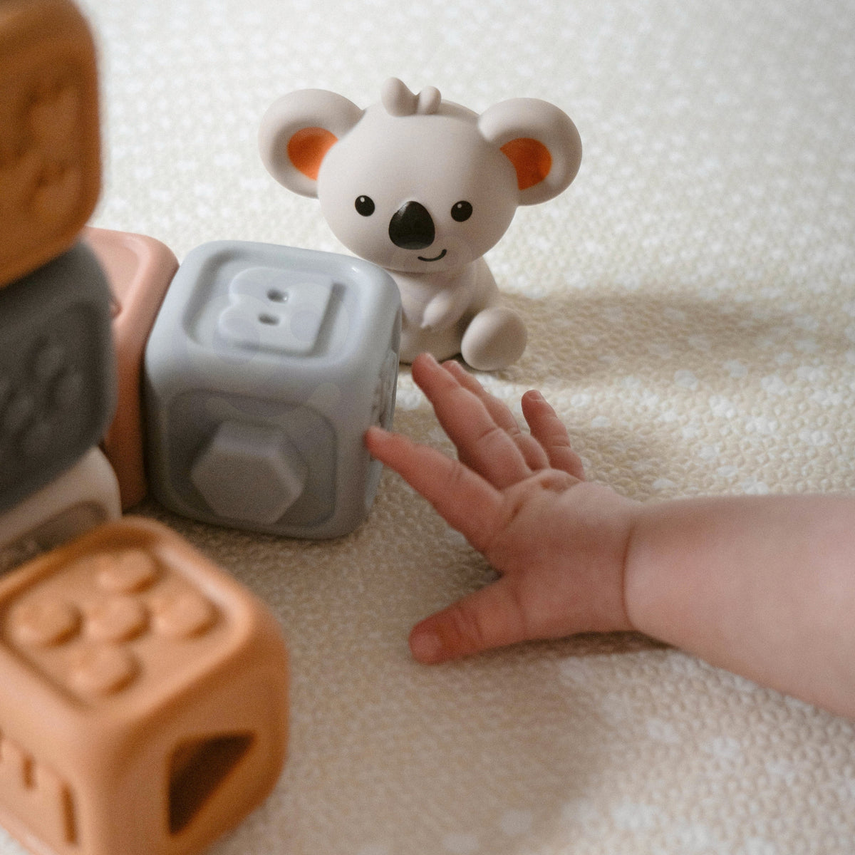 Woopie Baby sensory blocks and pyramid – koala figure on top