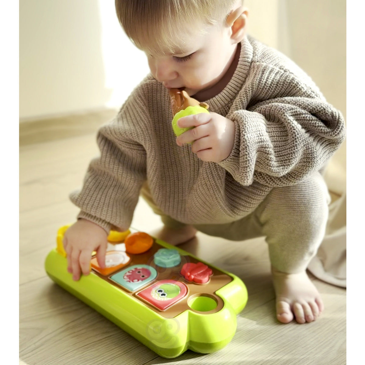 Press, slide, twist and tilt buttons on the panel