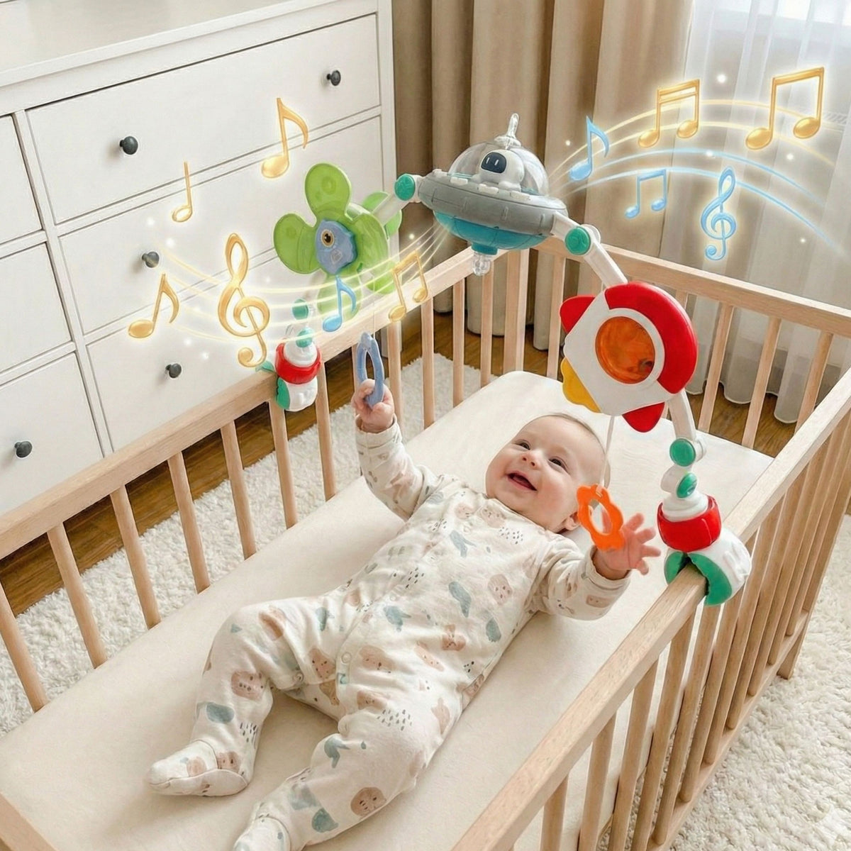 Woopie Baby muzikālā arka – piekārtas rotaļlietas
