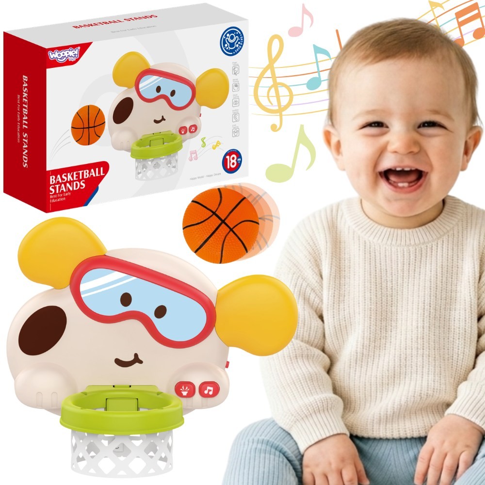 Woopie Baby Interactive Dog Basketball Hoop with Ball