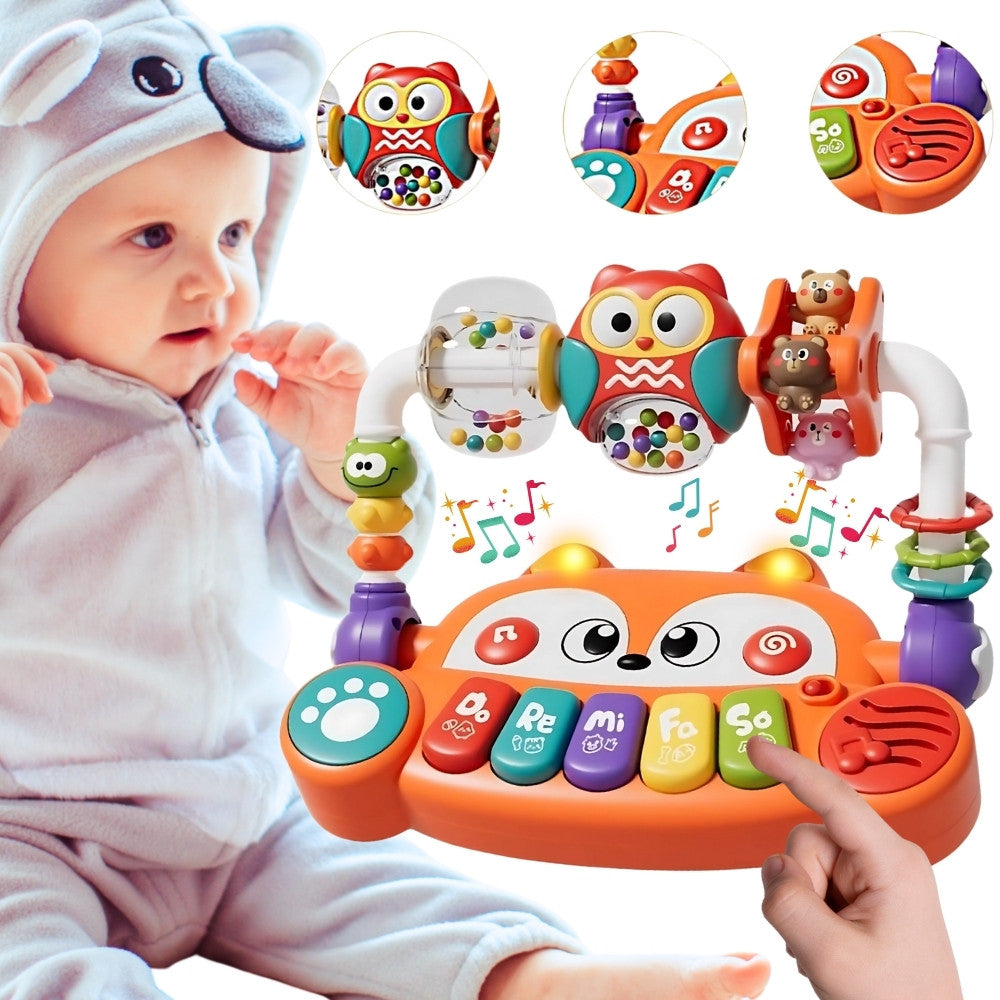Woopie Baby interaktīvas klavieres lapsa ar gaismām mazuļiem no 6 mēn.