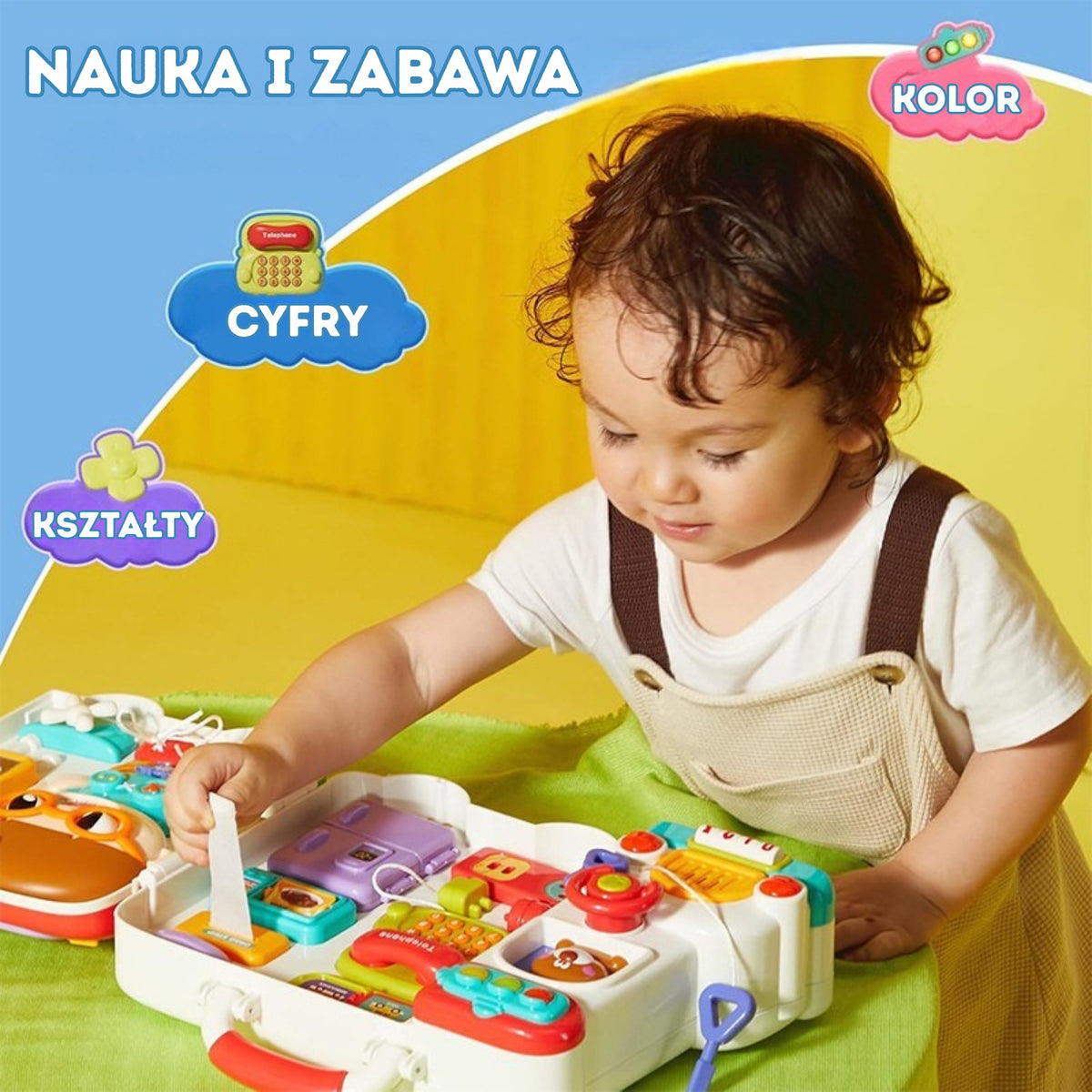 Woopie Baby busy board case – open busy case