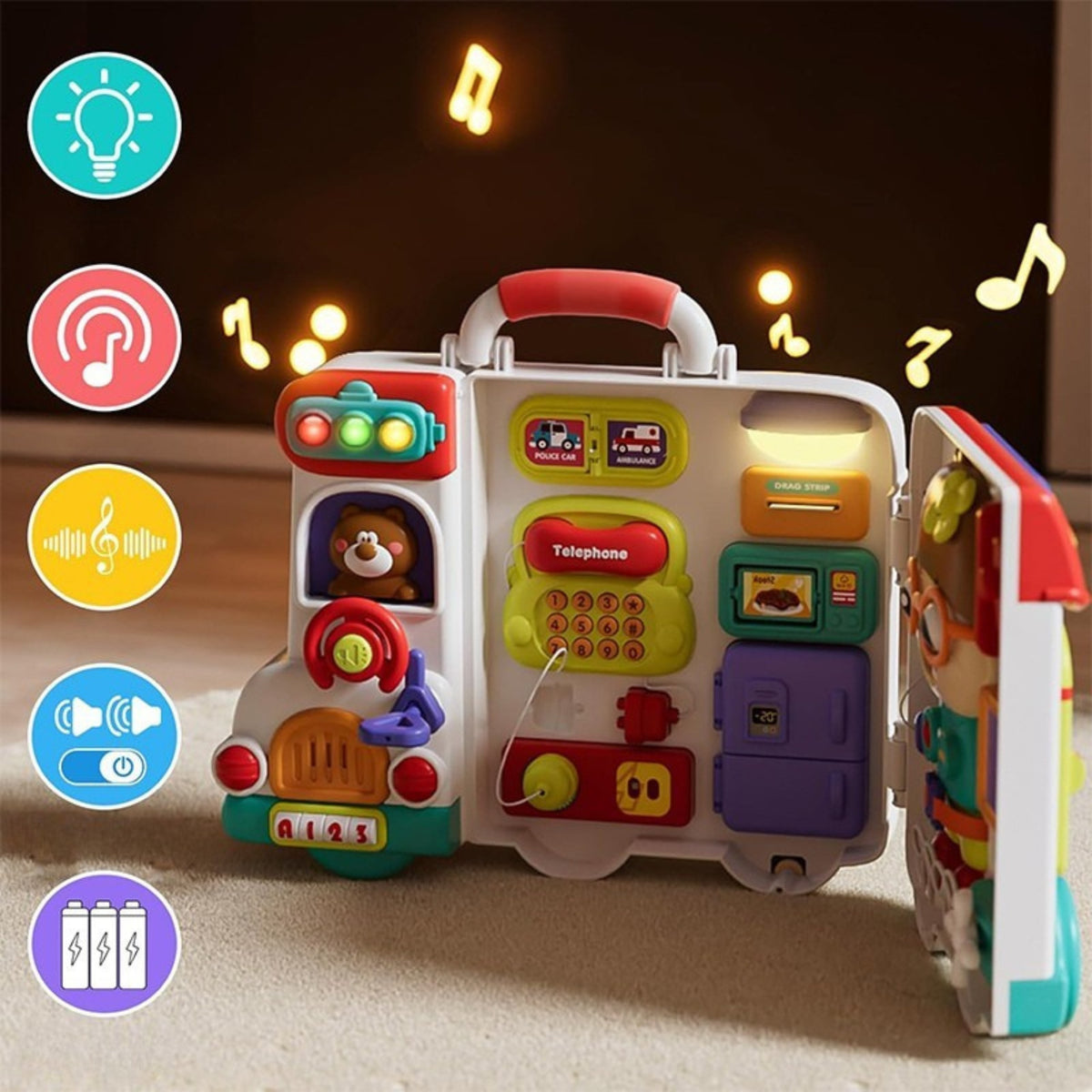Woopie Baby busy board case – driving panel