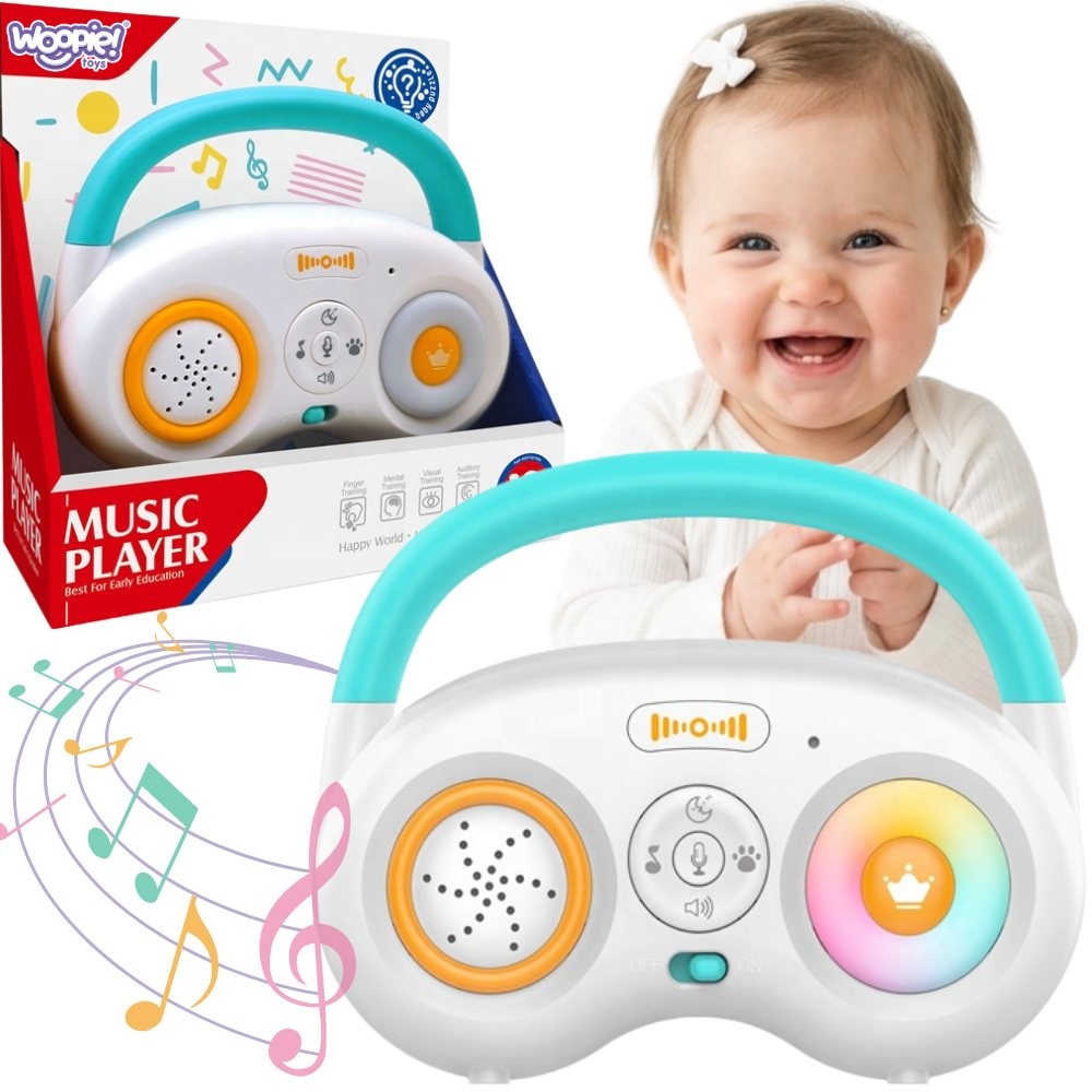 Woopie Baby interaktīvais mūzikas atskaņotājs ar diktofonu