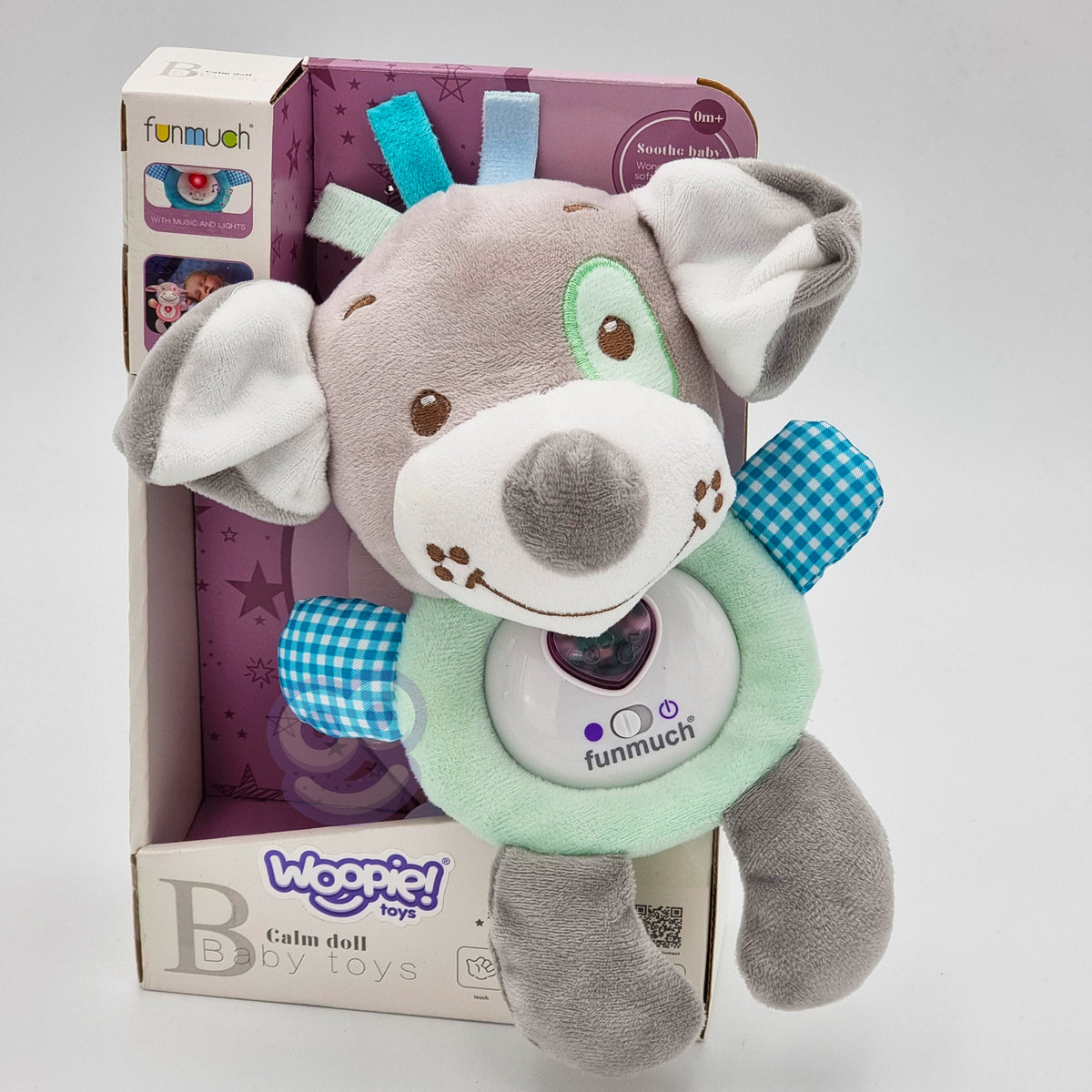 Woopie Baby sleepy dog soother – music panel with buttons