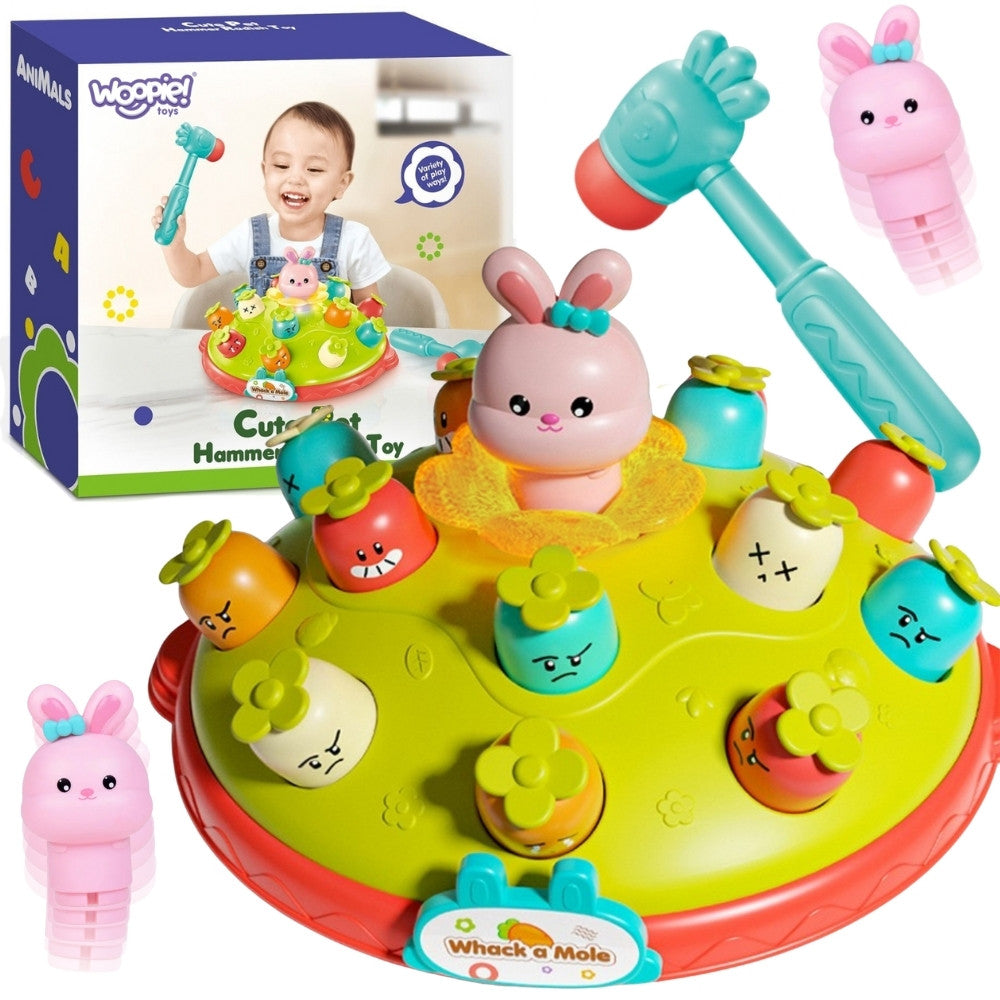 Woopie Baby āmurspēle “Sit burkānu” ar lecošu zaķīti