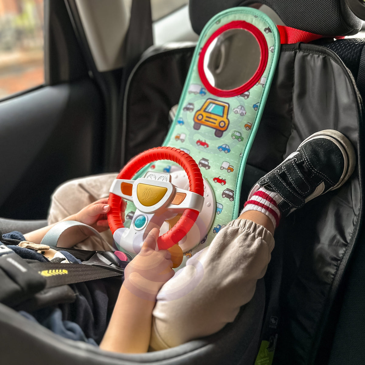 Woopie Baby rotaļu stūre – stūre pie galvas balsta