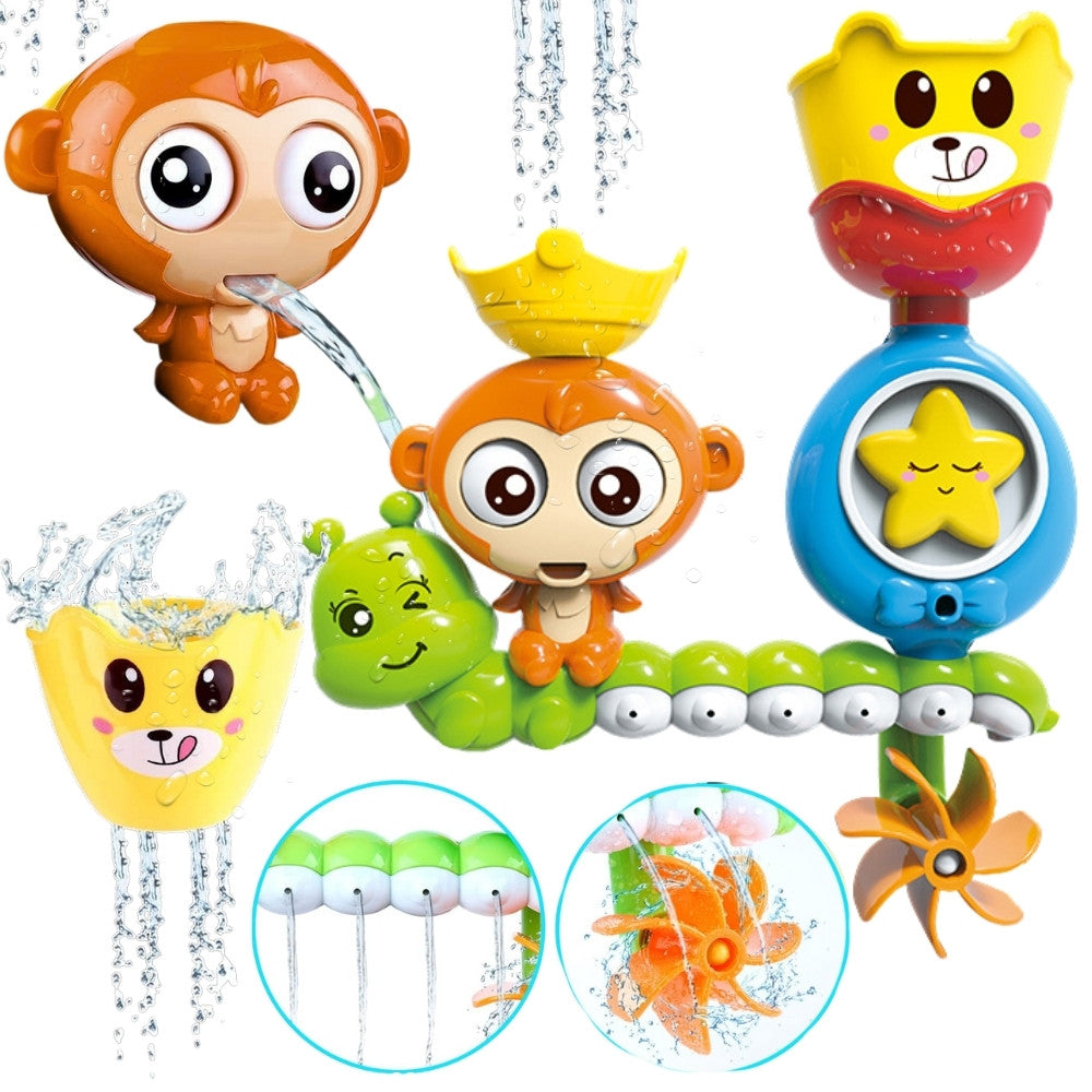 Woopie Baby Monkey Bath Toy with Pouring Cup