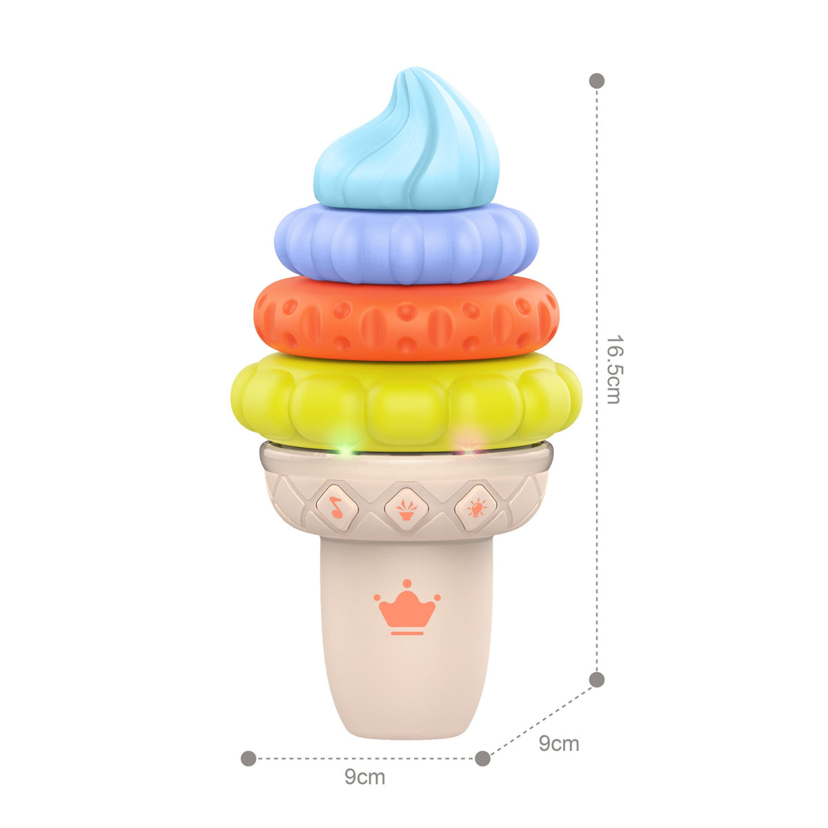 Woopie Baby musical ice cream – buttons for kids