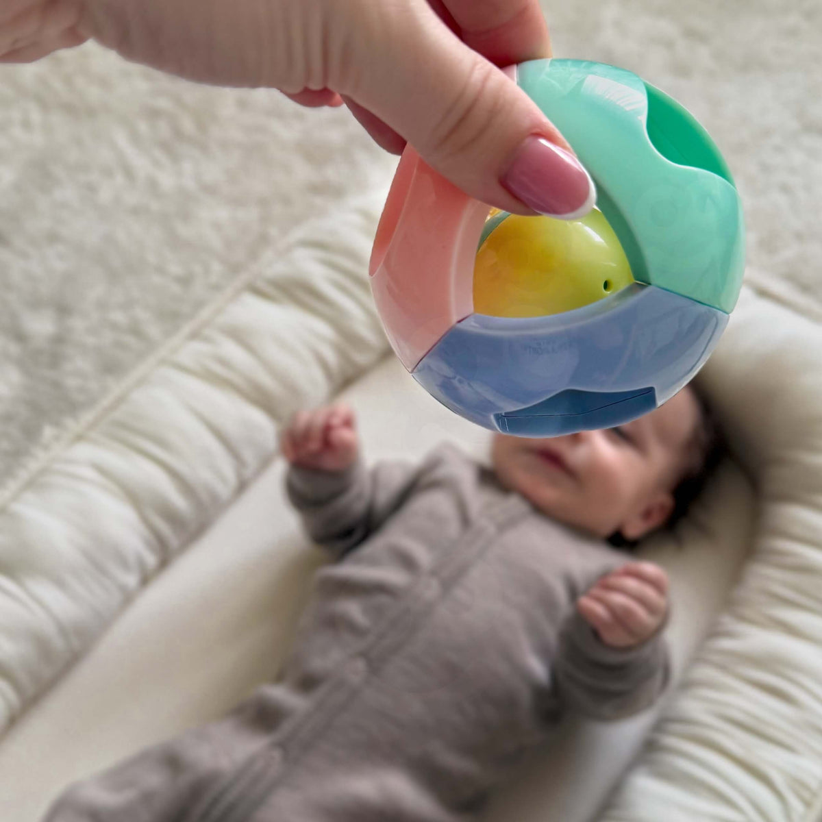 Woopie Baby rattle ball – turning rings for kids