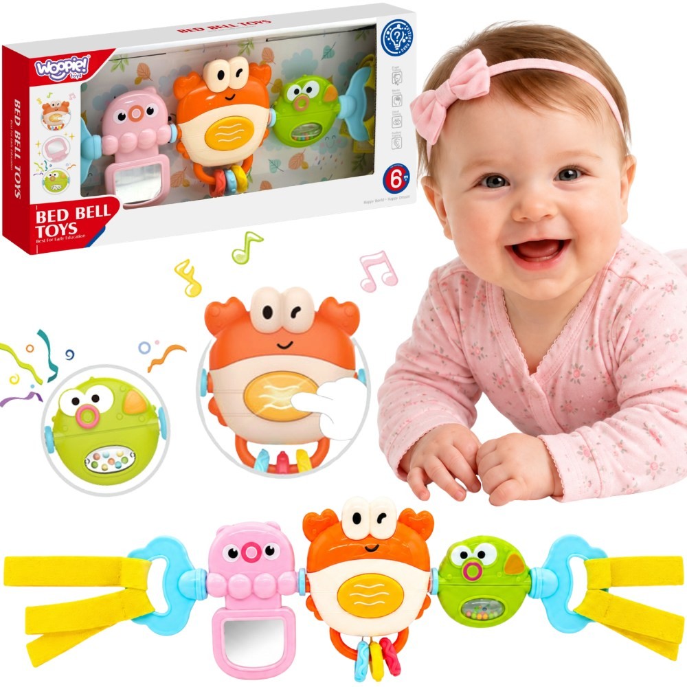 Woopie Baby Sea Animals Stroller and Cot Sensory Pendant