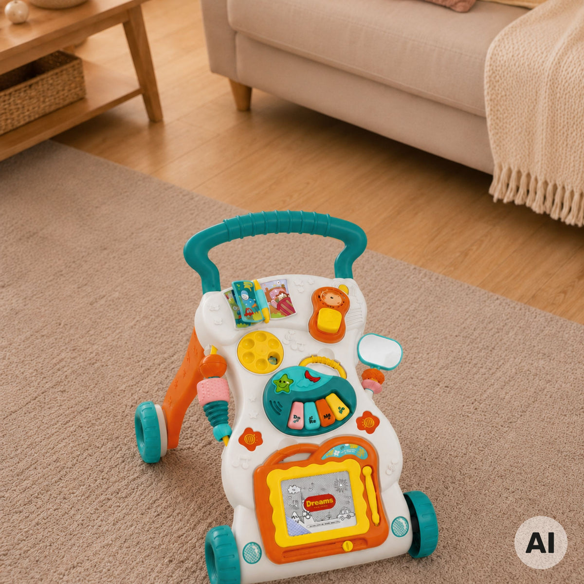 Woopie Baby activity walker – removable toy phone