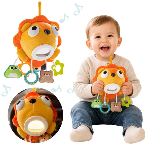 Woopie Baby Musical Plush Lion with Teether Pendants