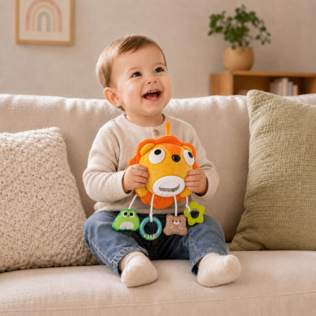Woopie Baby musical plush lion – lion with lights