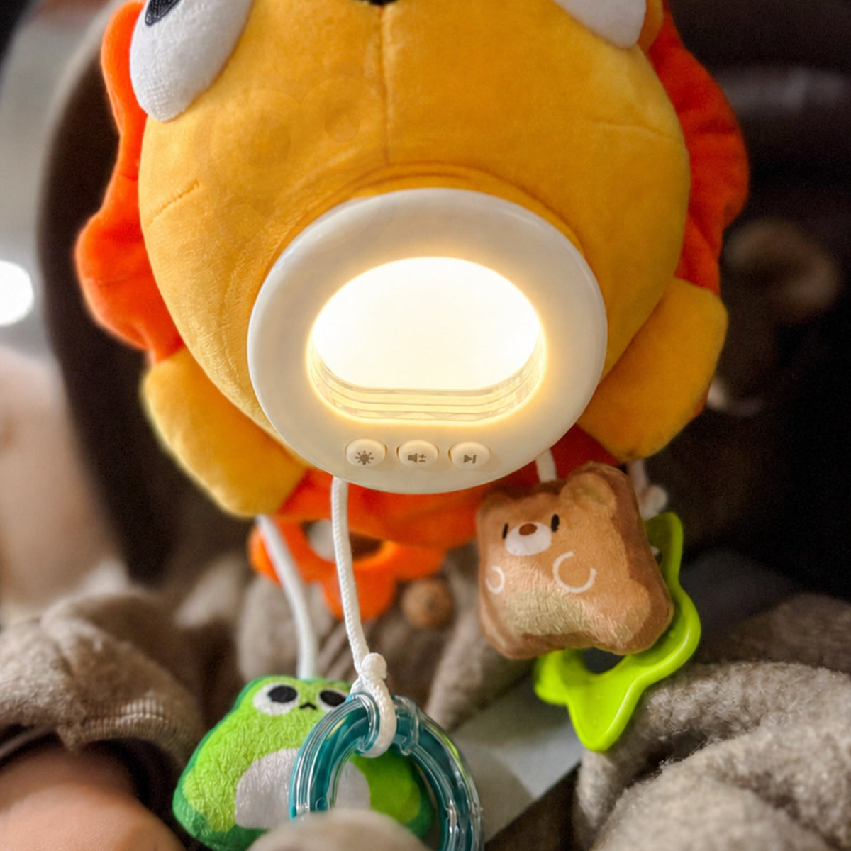 Woopie Baby musical plush lion – mirror for kids