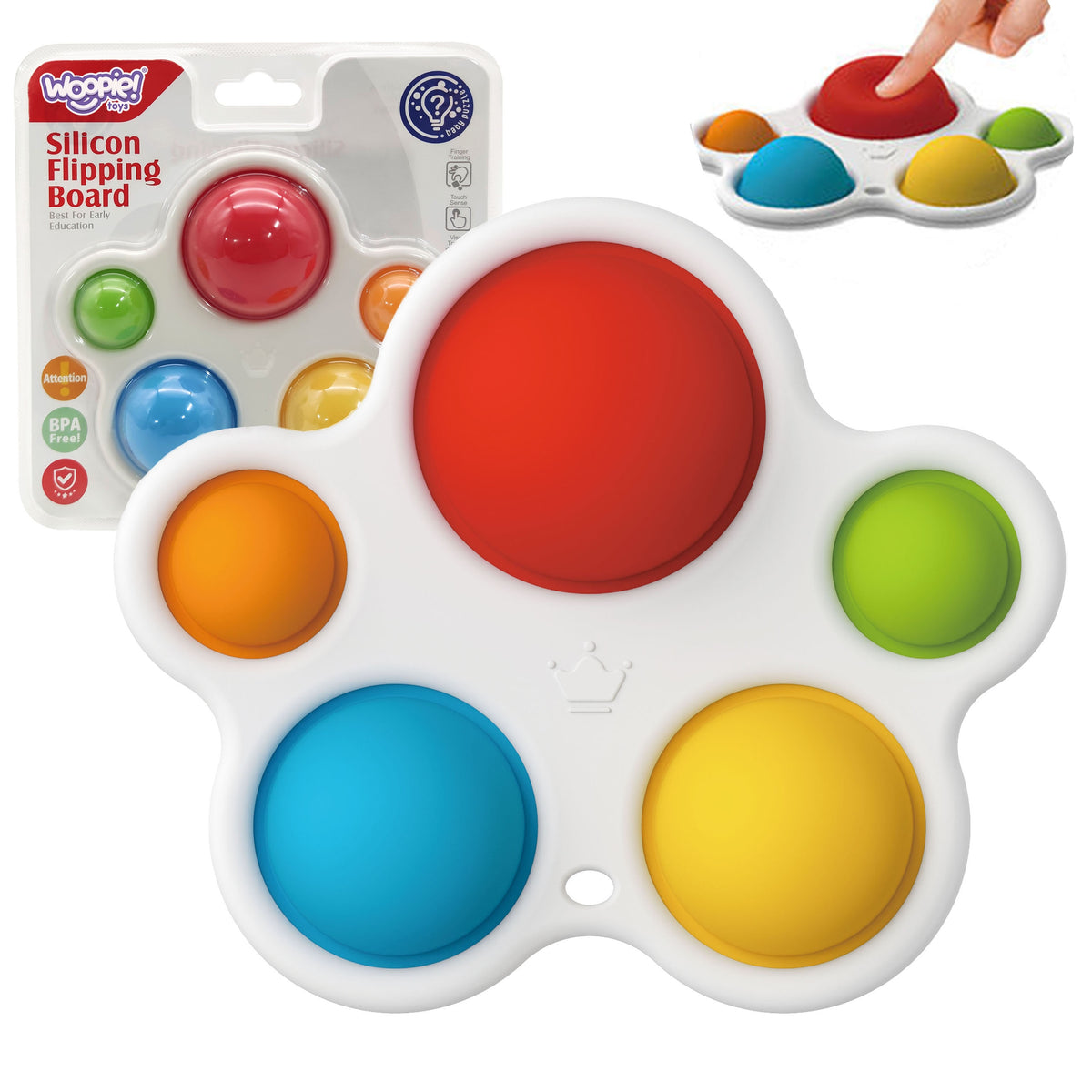 Woopie Baby Pop It sensorā rotaļlieta un graužamais
