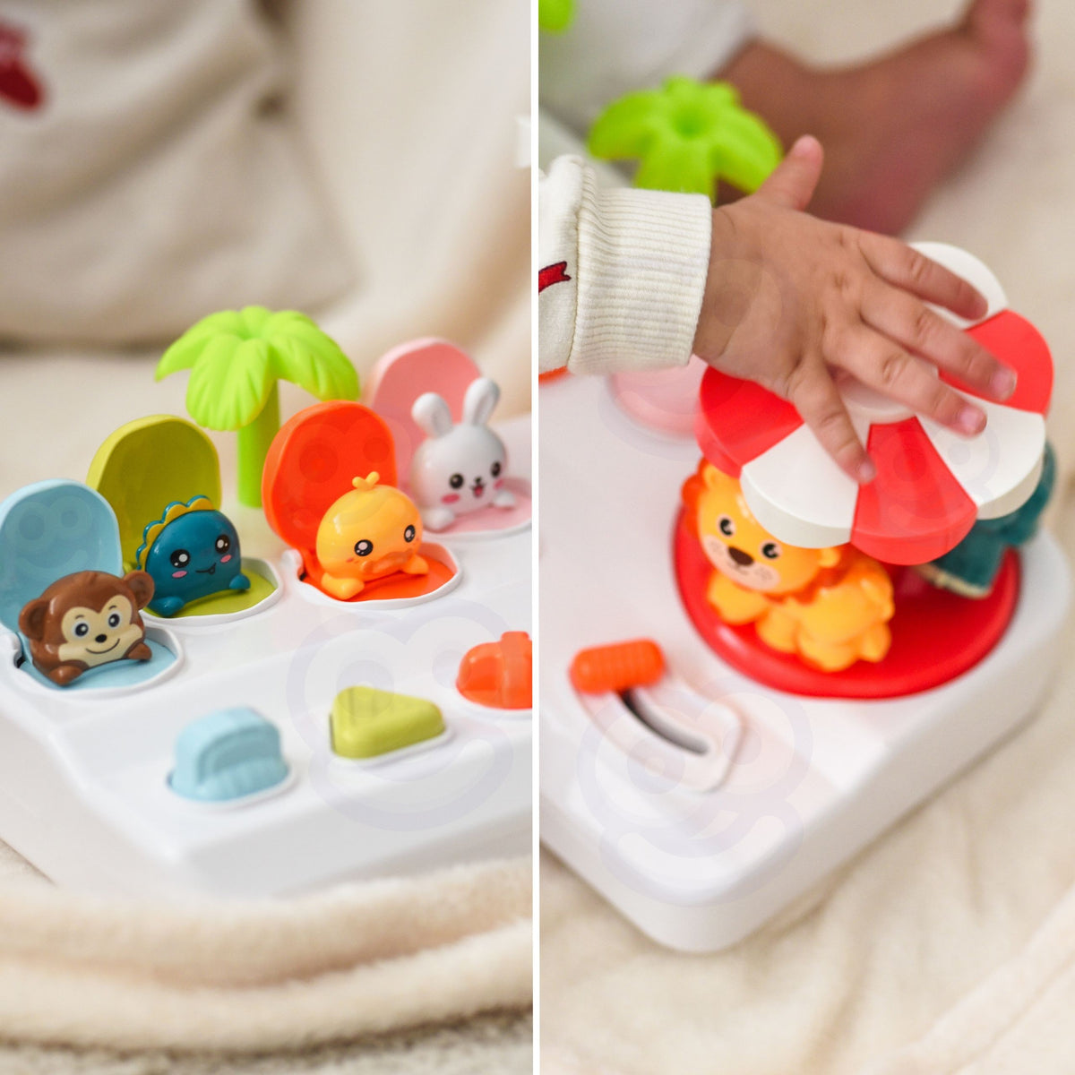 Pop-up animals – carousel with three spinning animals