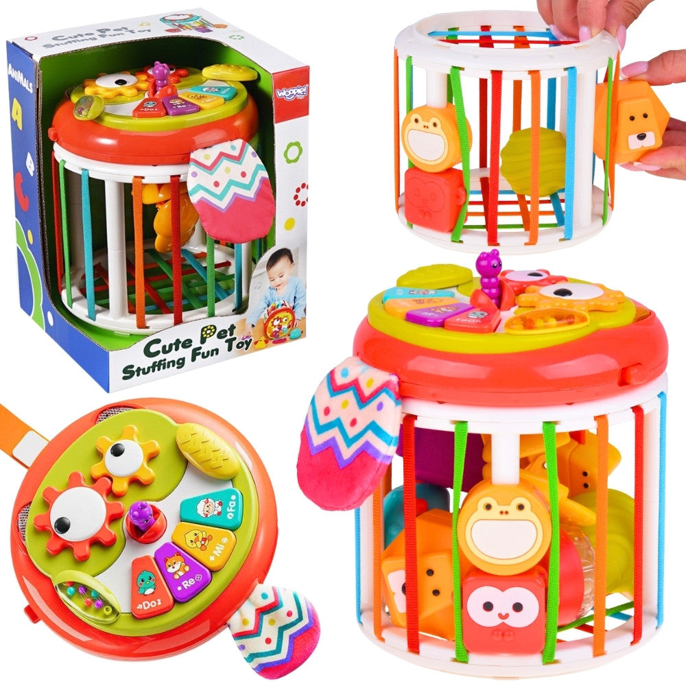 Woopie Baby interaktīvais sensorais kubs ar mūziku