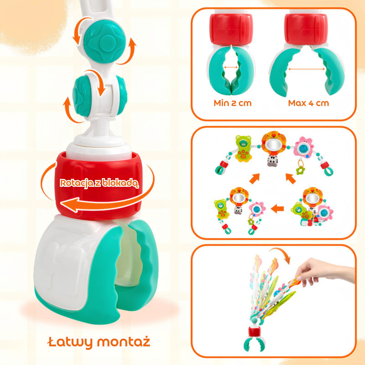 Woopie Baby lion bear arch – lion with mirror