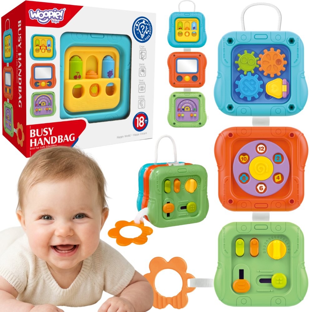 Woopie Baby savienojami sensorie aktivitāšu paneļi 6 vienā