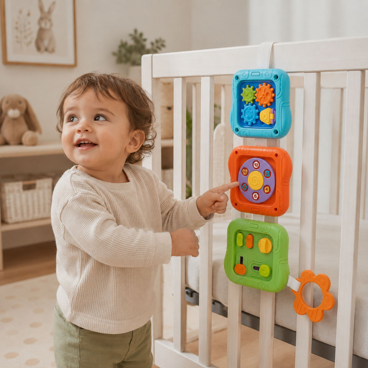Woopie Baby sensorie paneļi – zobratu panelis