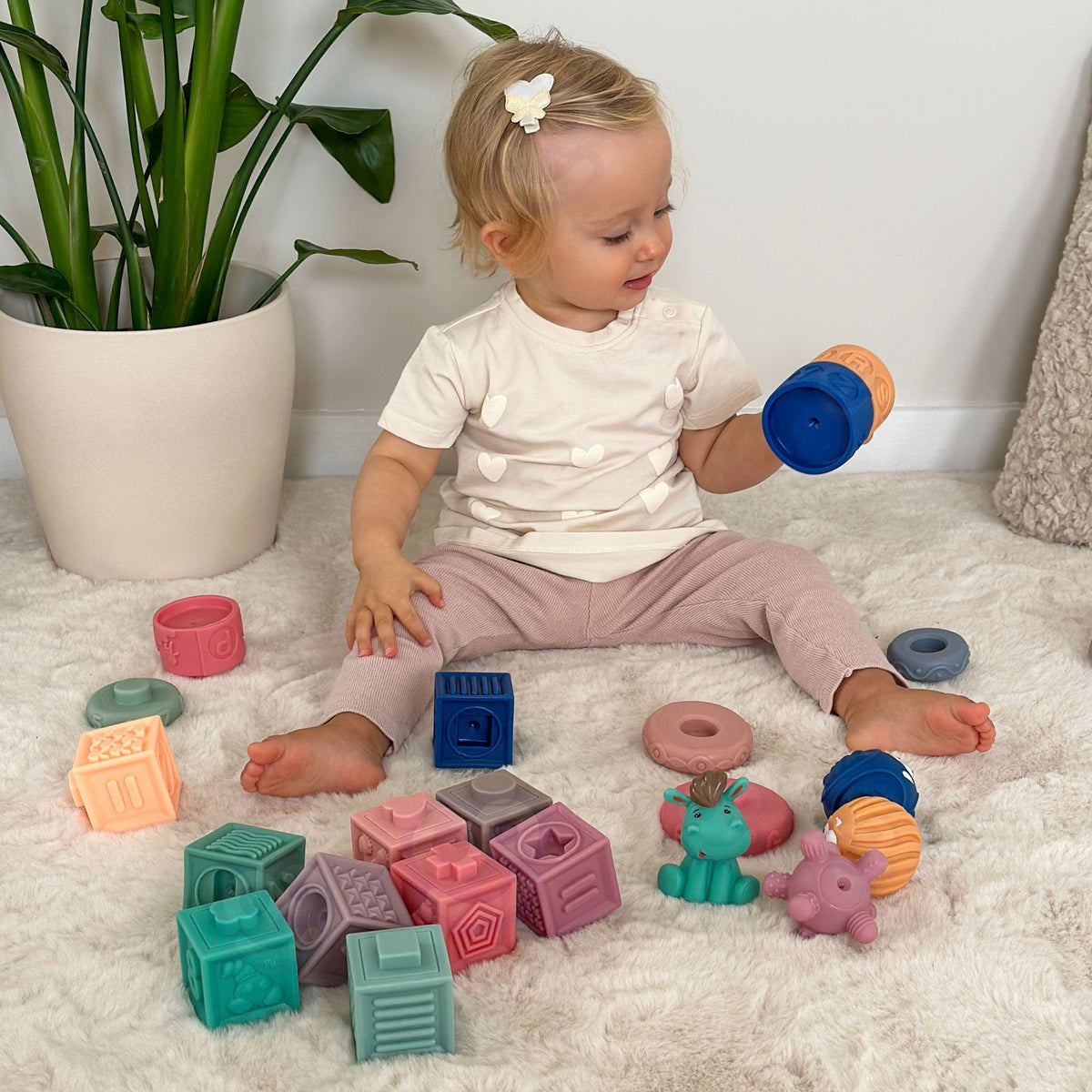 Woopie Baby sensorie klucīši, 27 d. – reljefas sensorās bumbiņas