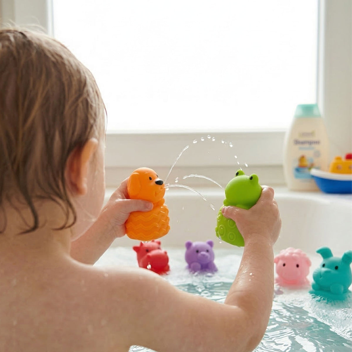 Woopie Baby sensory bath animals – textured bases