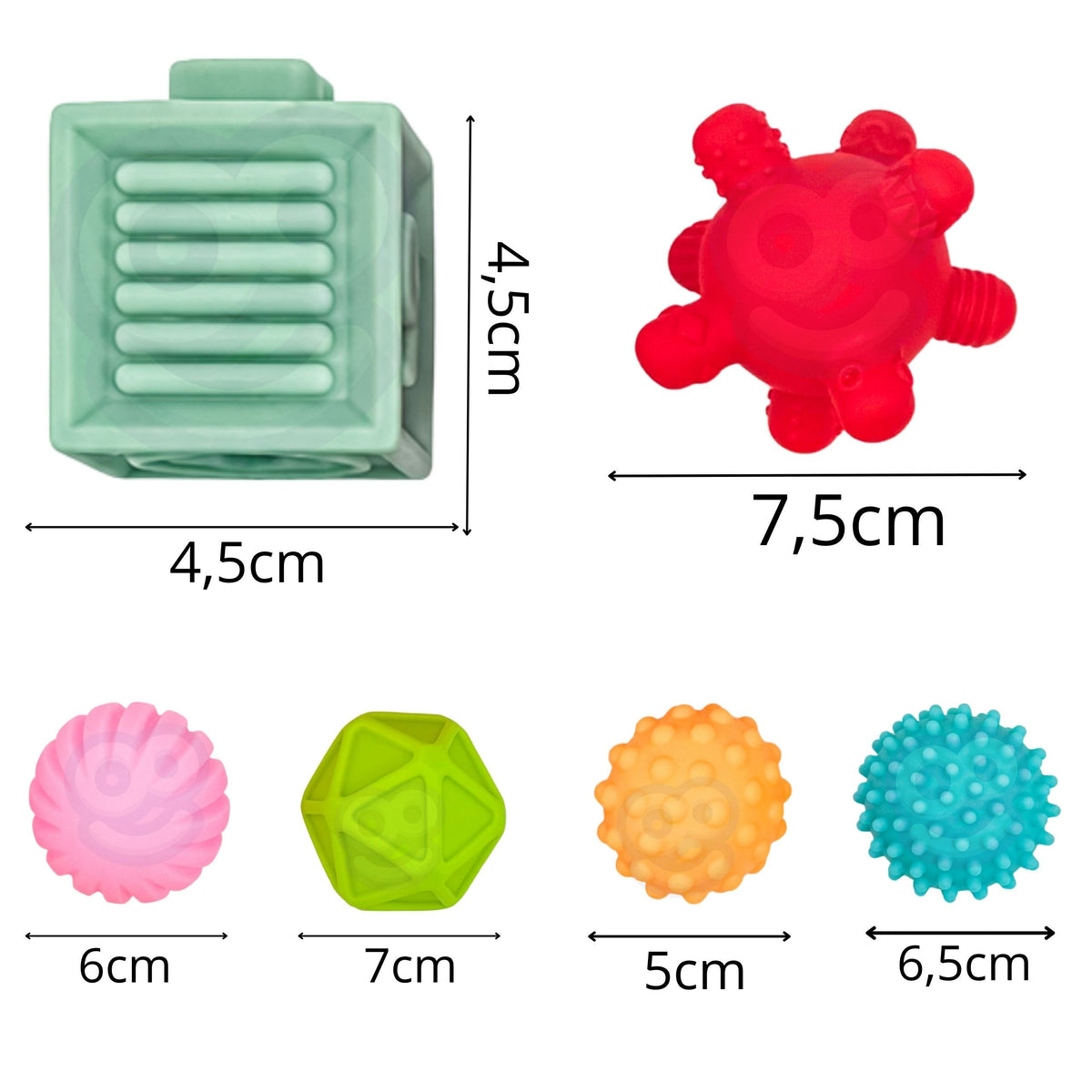 Woopie Baby soft sensory blocks – baby squeezing a block