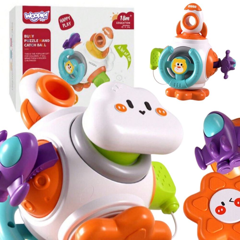 Woopie Baby Montessori Space Rocket Sensory Cube 6-in-1