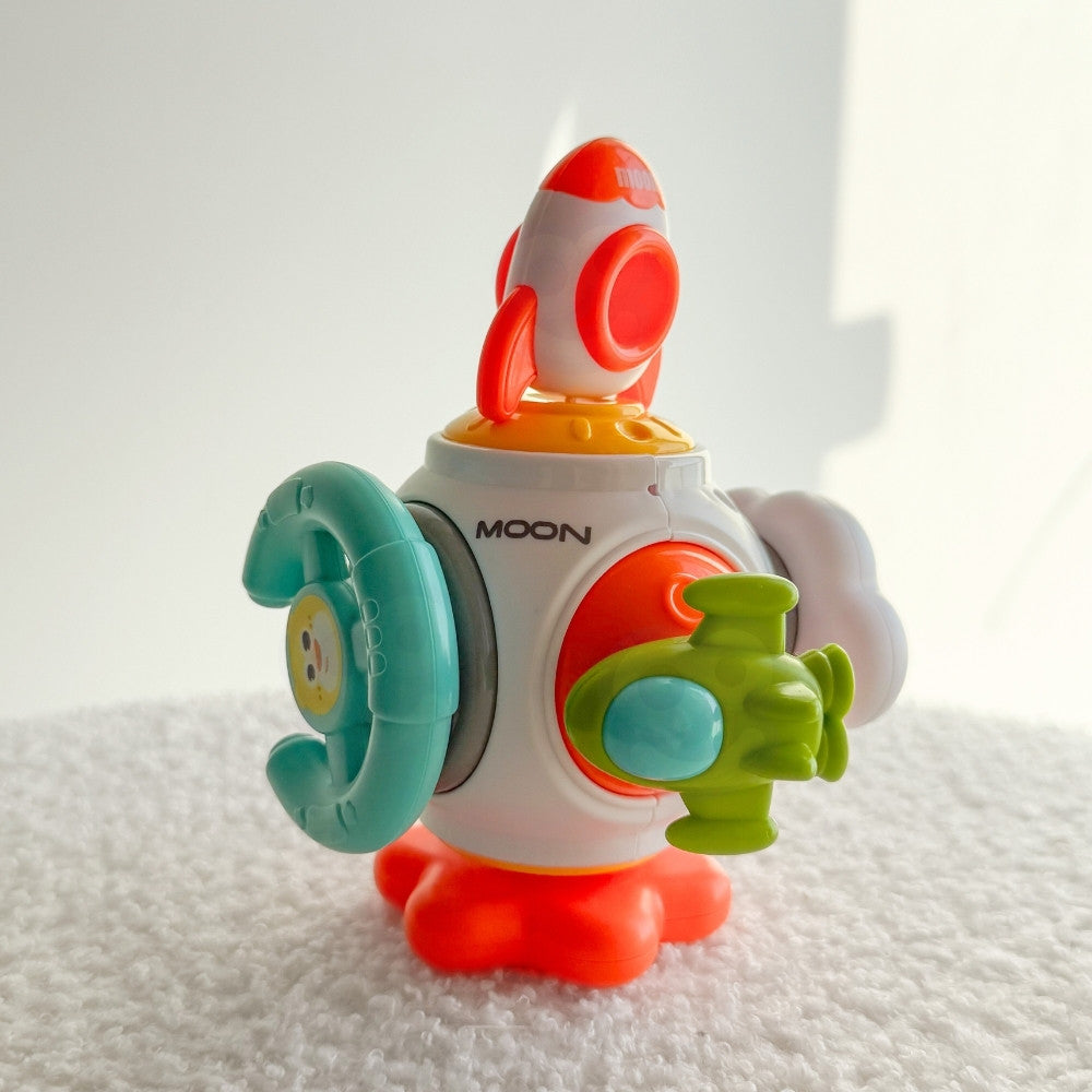Woopie Baby Montessori space cube – spinners and rocket elements