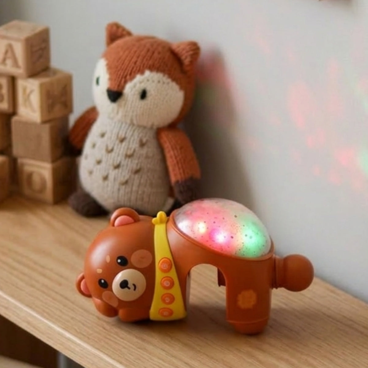 Woopie Baby teddy cot projector – teddy projector on the cot rail