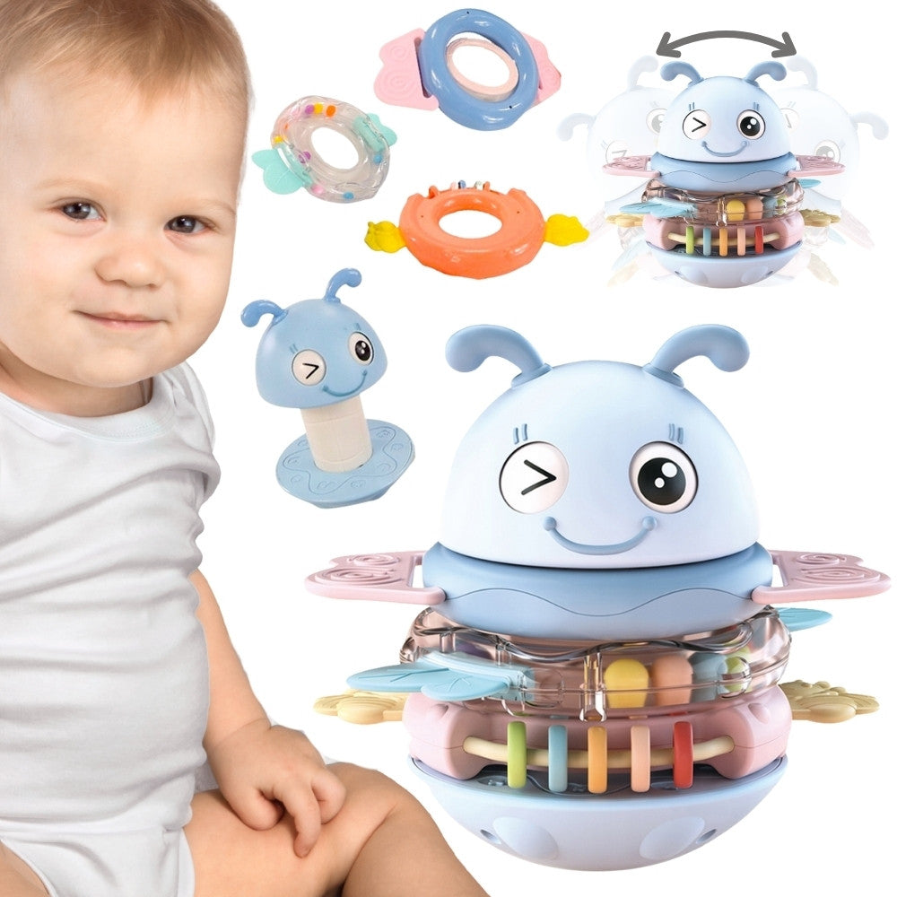 Woopie Baby Musical Bee Tumbler with Teether Rings