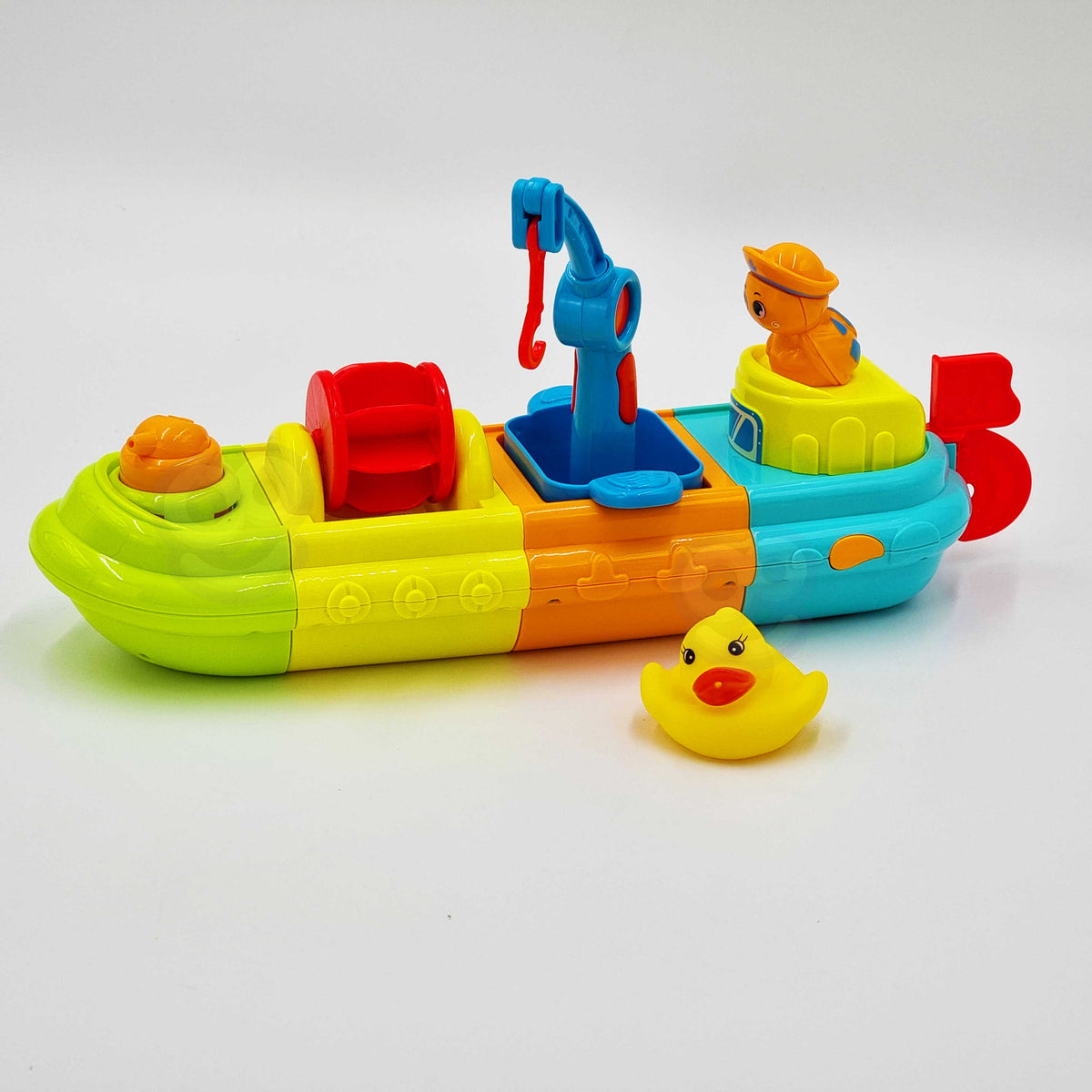 Woopie Baby bath ship – crane with duck for kids