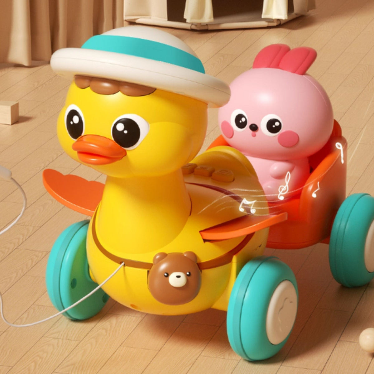 Woopie Baby pull-along duck – duck with lights