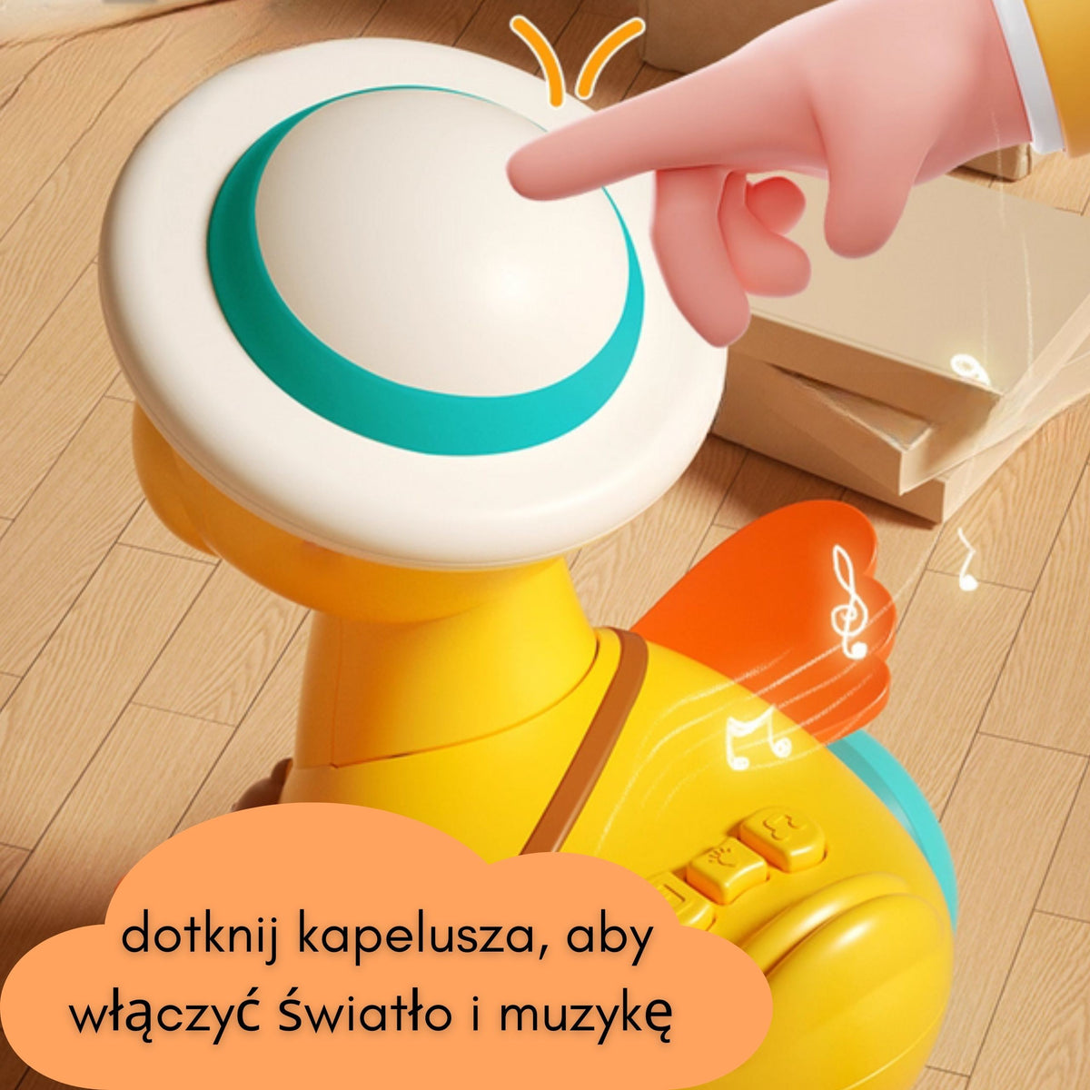 Woopie Baby pull-along duck – flapping wings