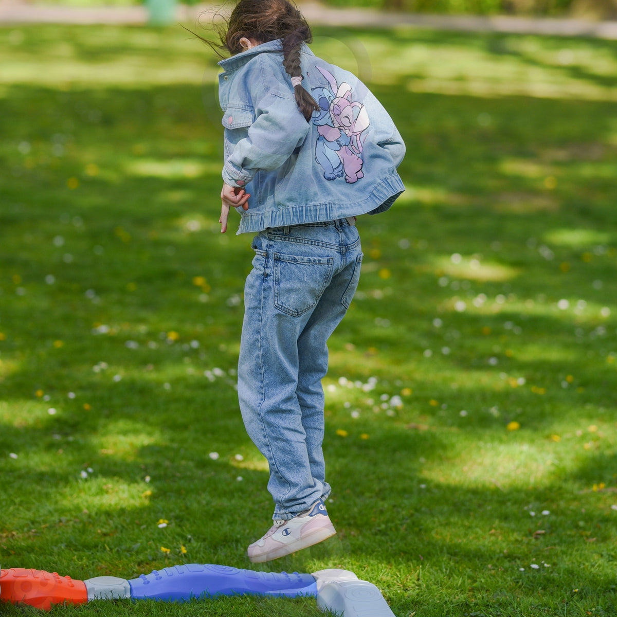 Woopie balance beam sensory path – child walking the beam
