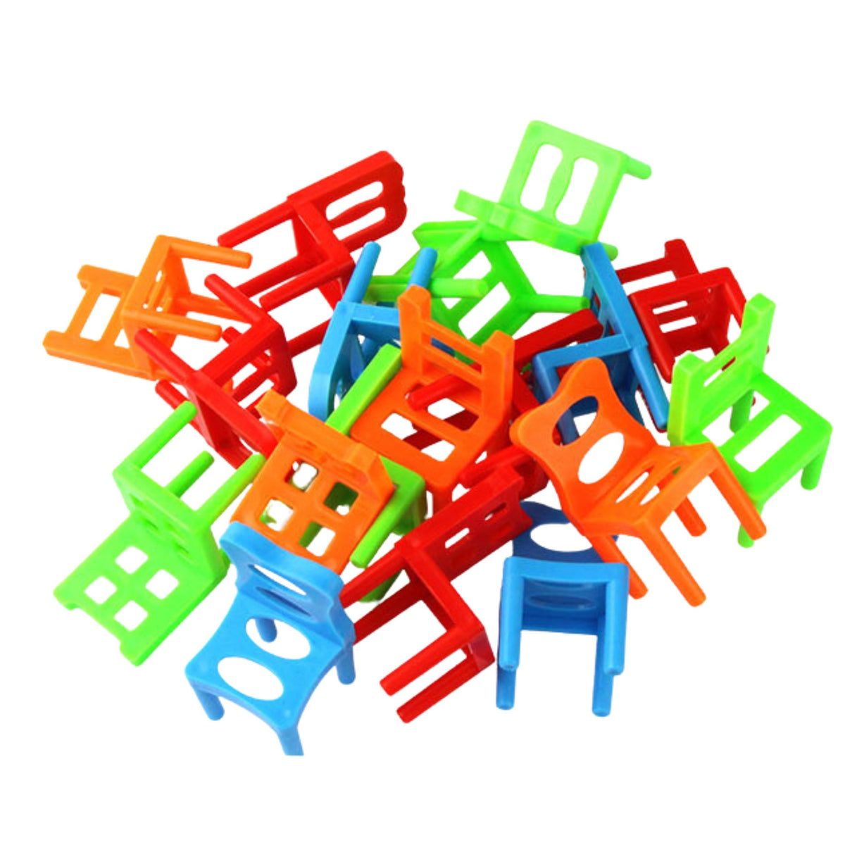 Chair stacking game – build the tallest tower without toppling it