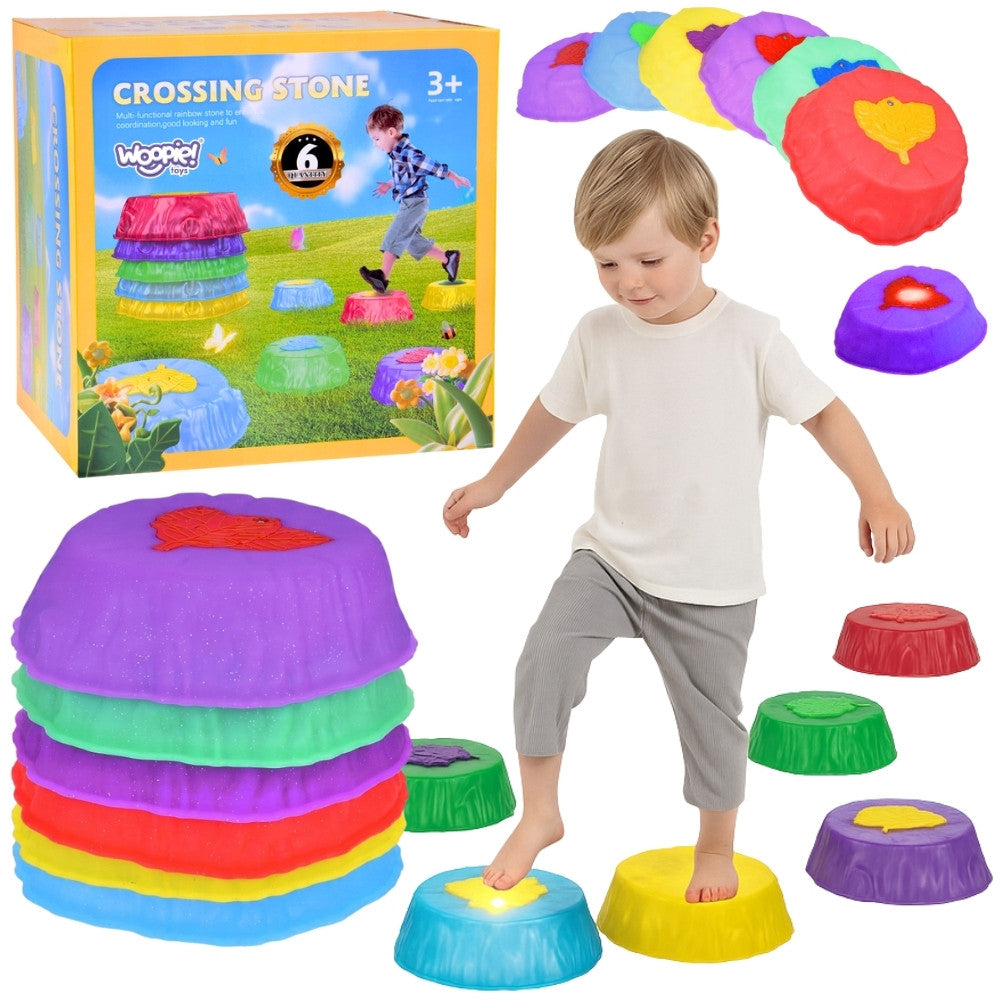 Woopie Glowing Balance Stepping Stones, 6 Pieces