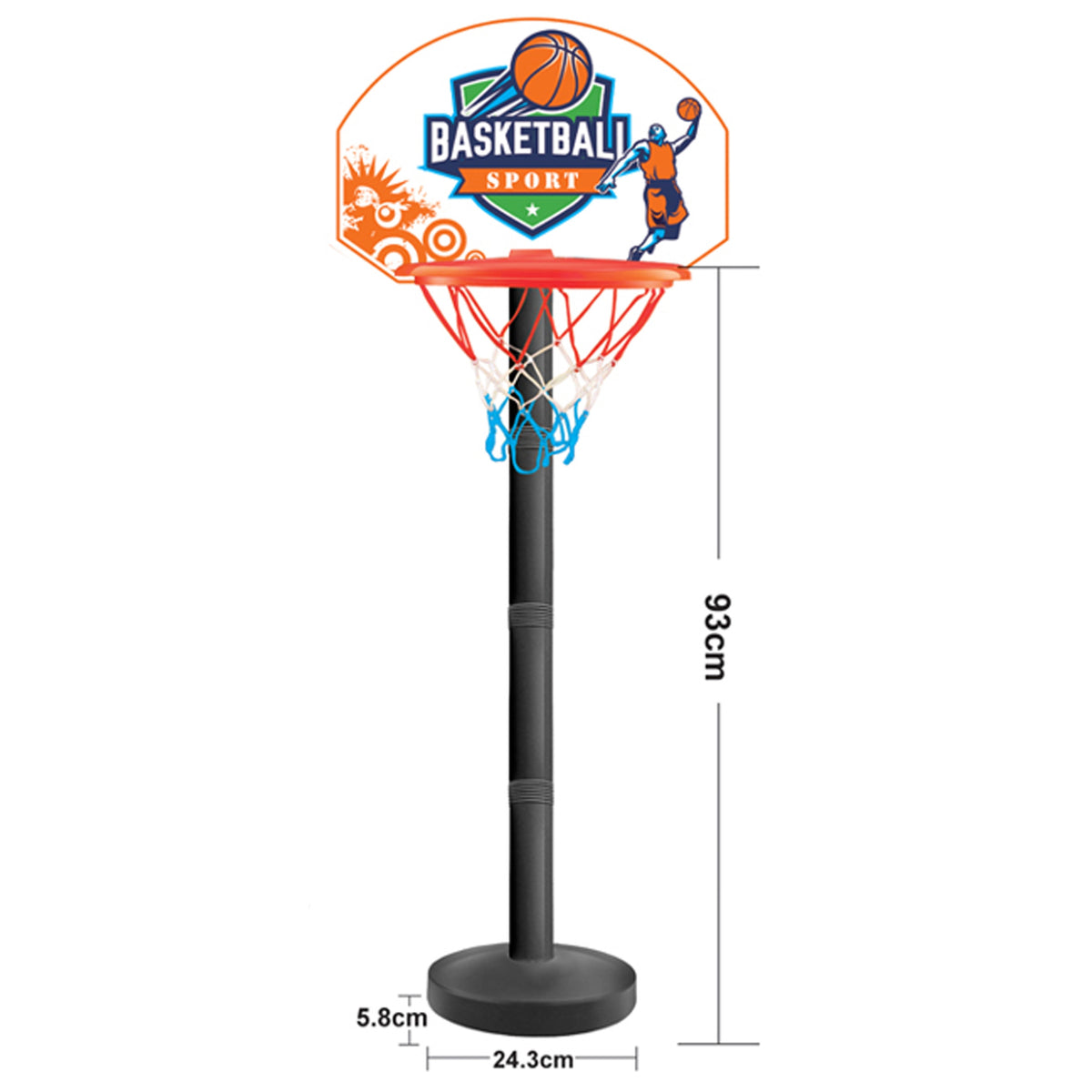 Bērnu basketbola komplekta kārba – Woopie, no 3 g.