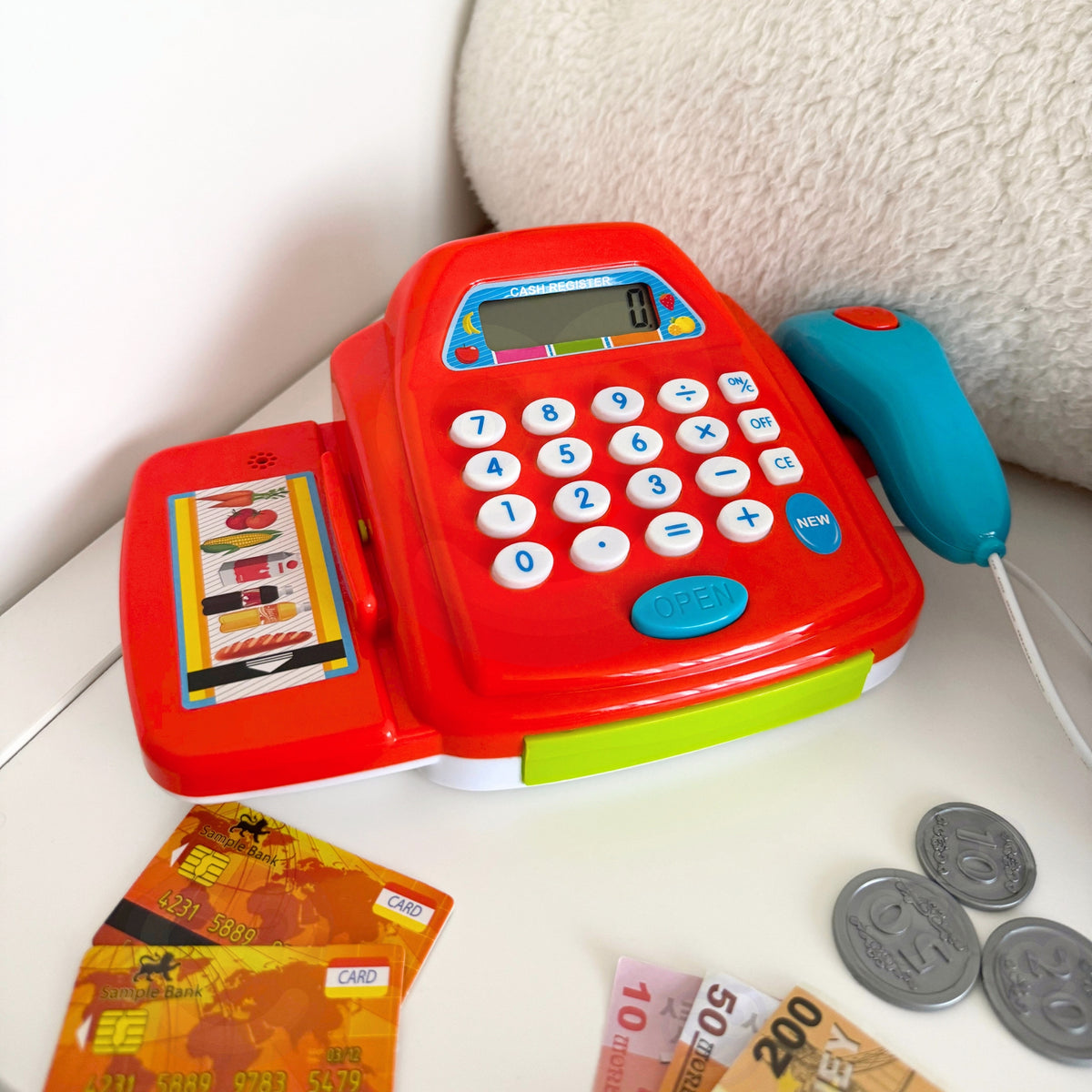 Woopie cash register with basket – money and cards