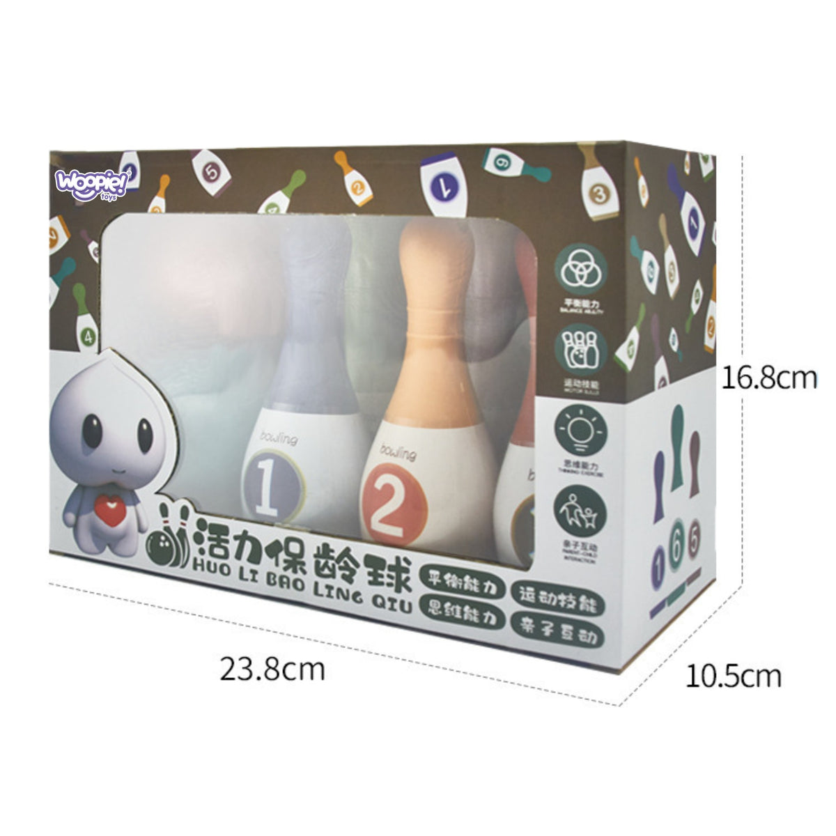 Woopie bērnu boulings – spēle dārzā bērniem