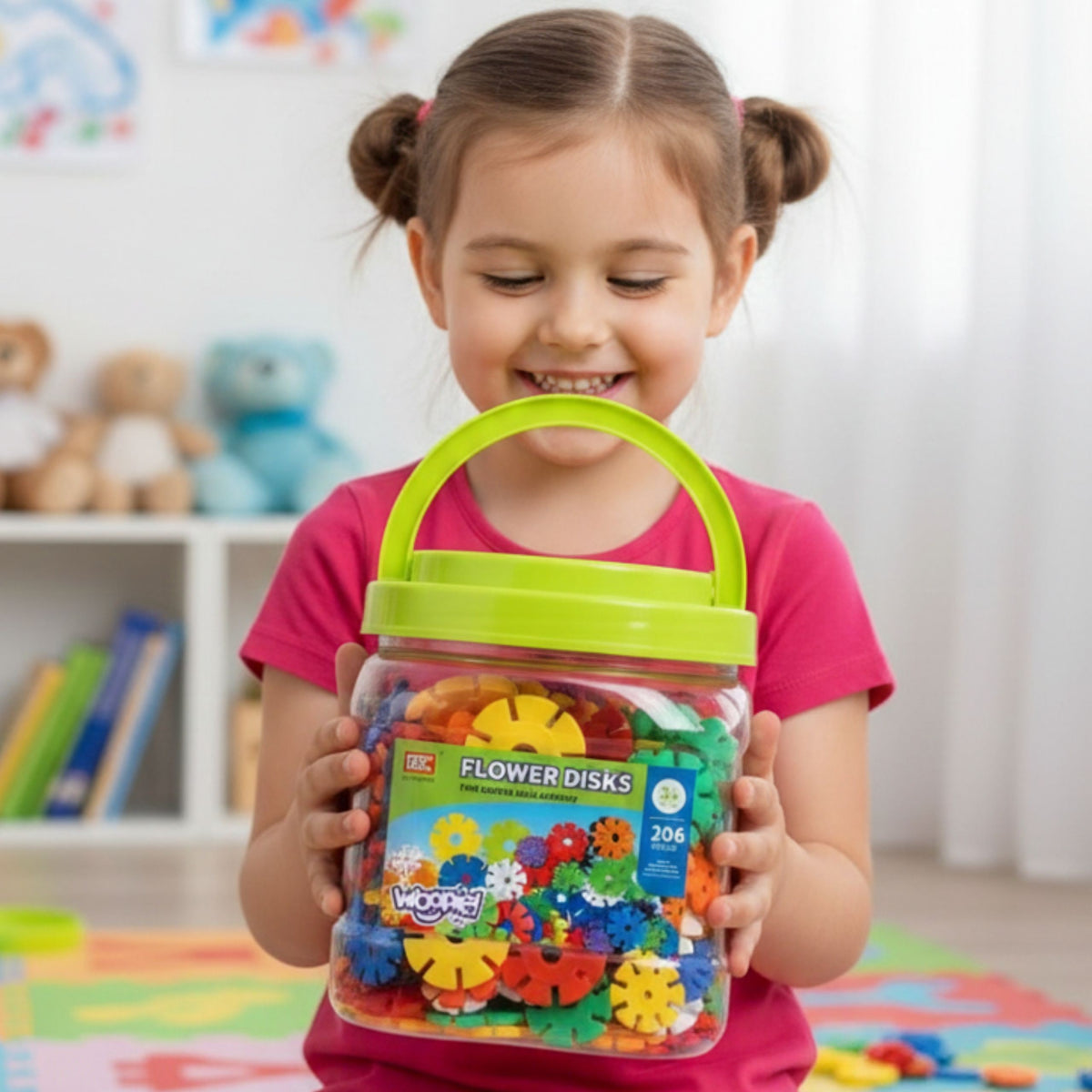 Woopie waffle blocks tube – diagonal connection
