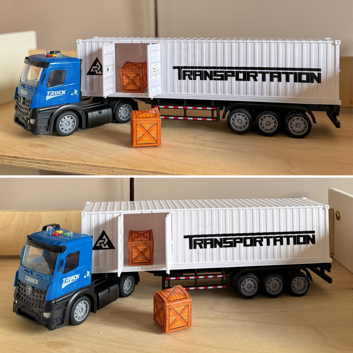 Woopie container truck – truck with trailer